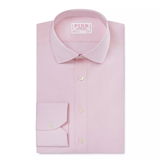Pale Pink Slim Fit Ramses Poplin Formal Shirt