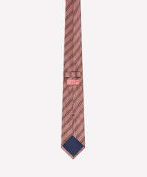 Pale Pink Tonal Striped Silk Tie