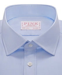 Pale Blue Tailored Fit Double Cuff Royal Oxford Formal Shirt