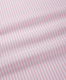 Pink & White Tailored Fit Bengal Wide Stripe Formal Shirt