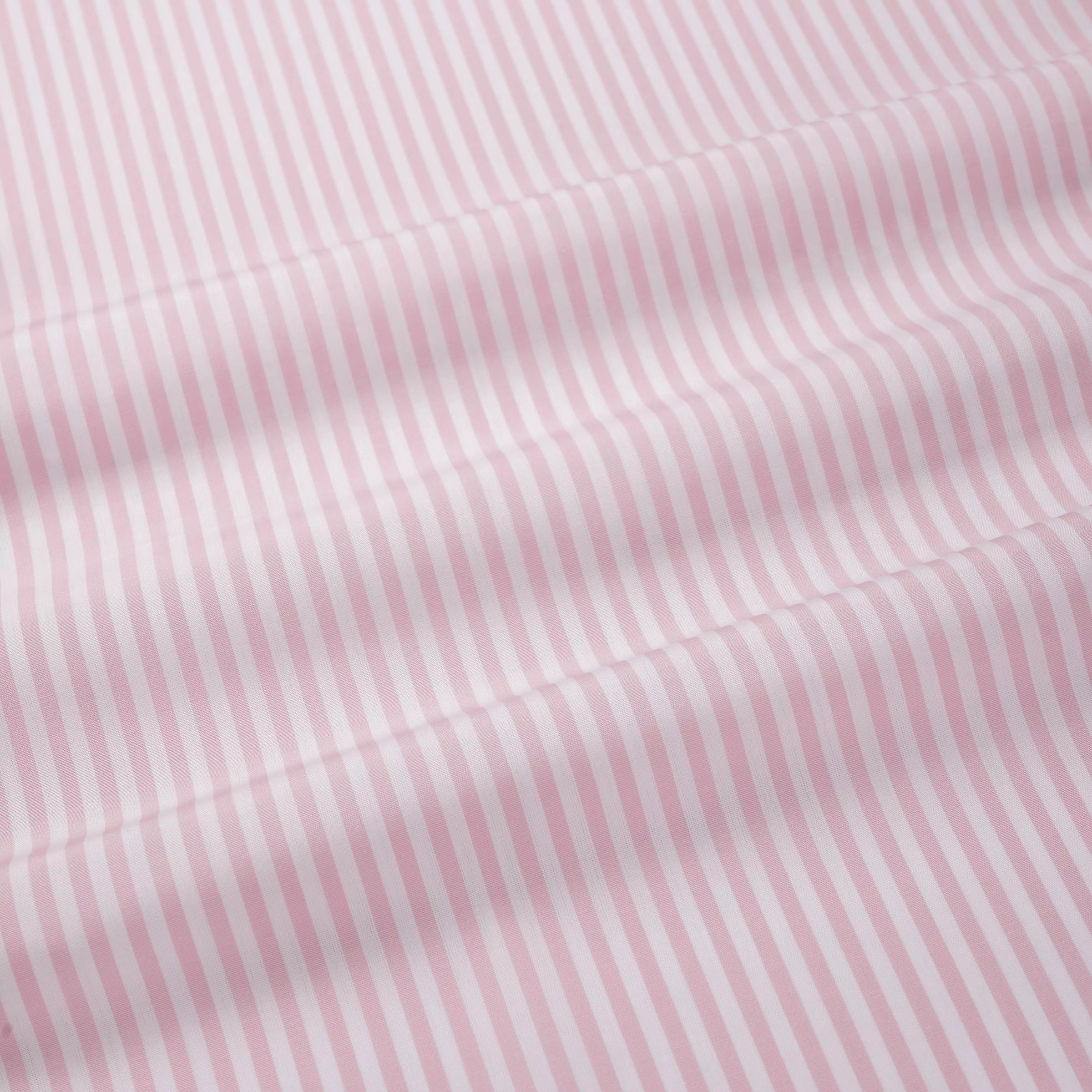 Pink & White Tailored Fit Bengal Wide Stripe Formal Shirt